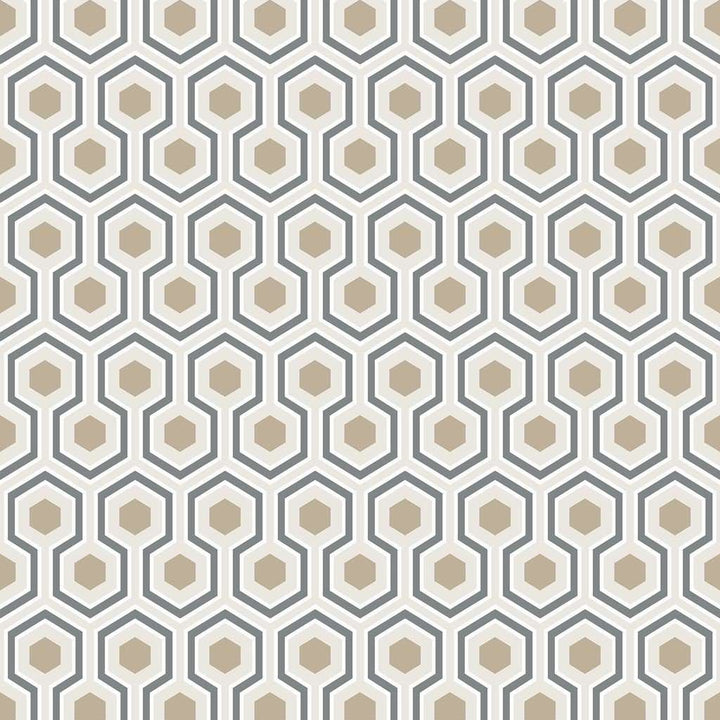 Hicks' Hexagon-behang-Tapete-Cole & Son-Charcoal-Rol-95/3016-Selected Wallpapers