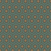 Hicks' Hexagon-behang-Cole & Son-Teal-Rol-95/3018-Selected Wallpapers