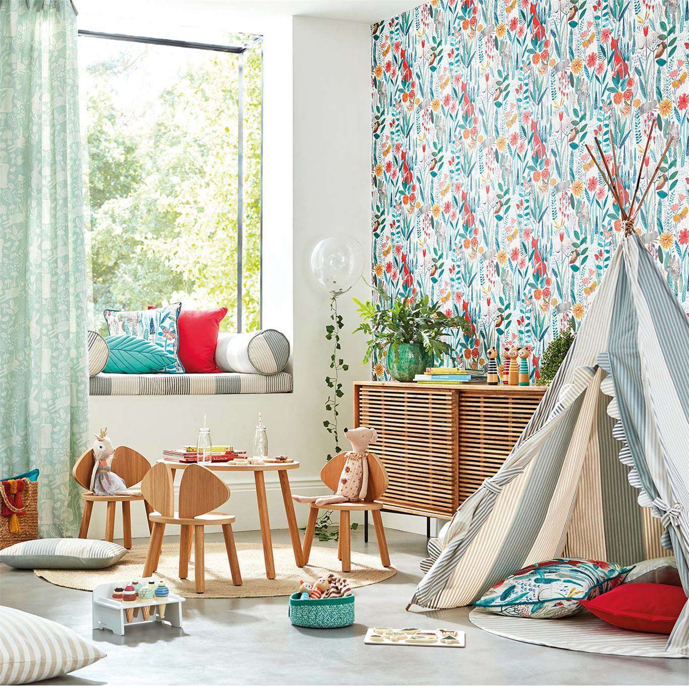 Hide and Seek kinderkamer behang van Harlequin Selected Wallpapers