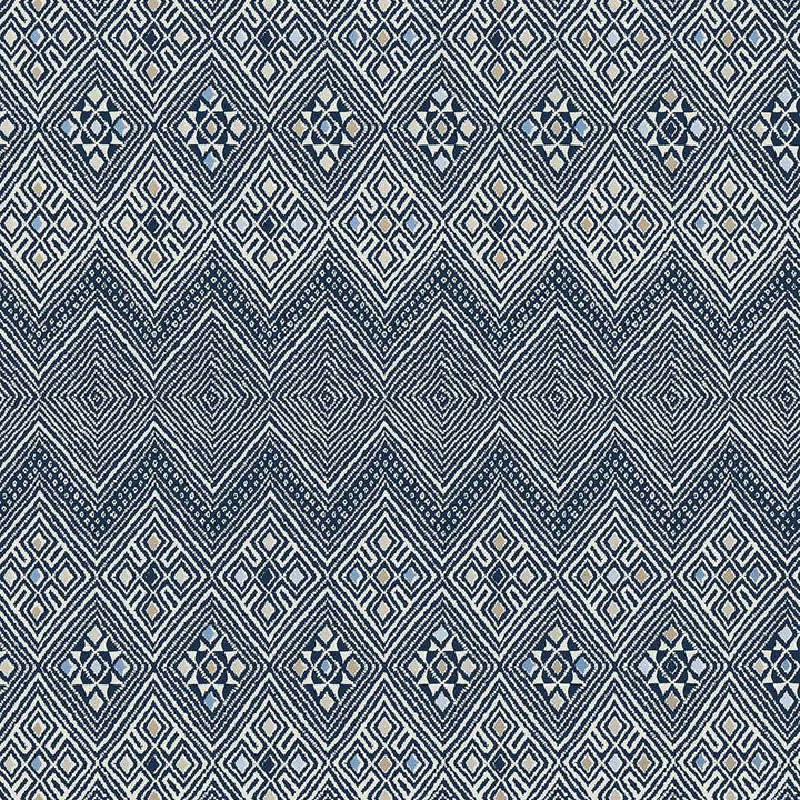 High Plains-Behang-Tapete-Thibaut-Navy and White-Rol-T13231-Selected Wallpapers