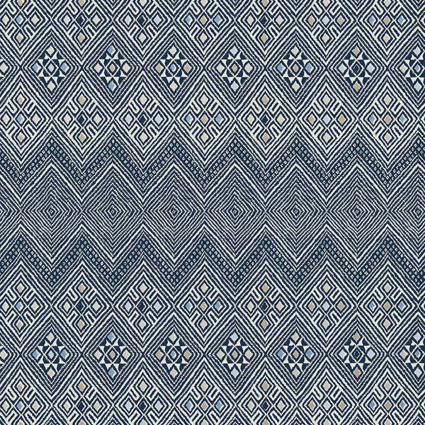 High Plains-Wallpaper-Thibaut-Navy and White-Roll-T13231-Selected Wallpapers