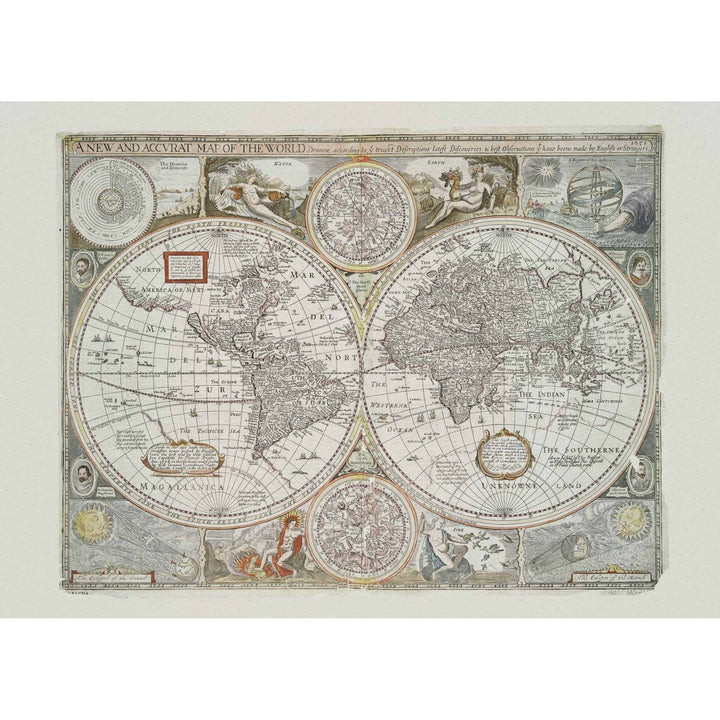 Historical Map Textile-Behang-Tapete-Coordonne-Papyrus-Linnen-A00325-Selected Wallpapers