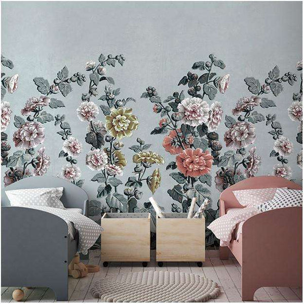 Holly Hock-behang-Les Dominotiers-Selected Wallpapers