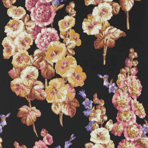 Hollyhocks-Tapete-Sanderson-Copper/Rhodera-Rolle-217032-Selected Wallpapers