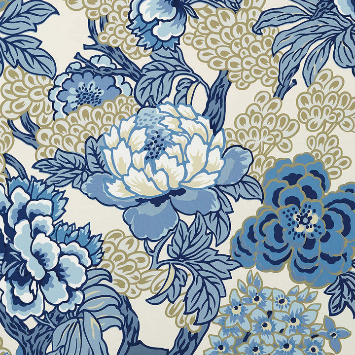 Honshu-Behang-Tapete-Thibaut-Blue and Beige-Rol-T75487-Selected Wallpapers
