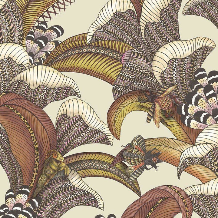 Hoopoe Leaves-Behang-Tapete-Cole & Son-Stone-Rol-119/1004-Selected Wallpapers