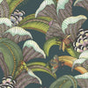 Hoopoe Leaves-Behang-Cole & Son-Dark Viridian-Rol-119/1007-Selected Wallpapers