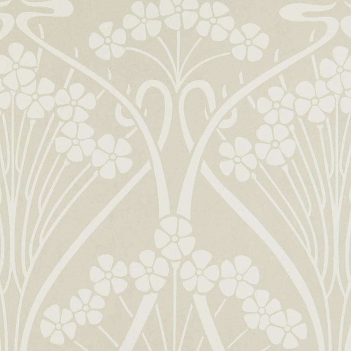 Ianthe Mono-Behang-Tapete-Liberty-Pewter White-Rol-07241002K-Selected Wallpapers