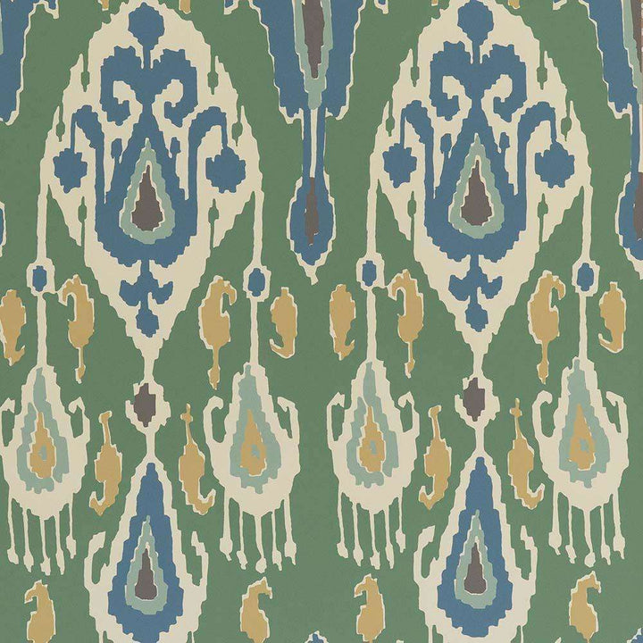 Ikat Bokhara-behang-Tapete-GP&J Baker-Emerald-Rol-BW45090.3-Selected Wallpapers
