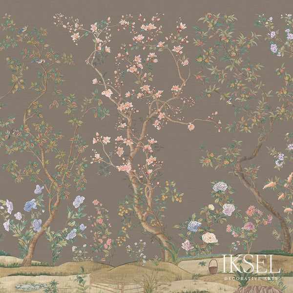 Imperial Garden-behang-Iksel-Charcoal Taupe-225 cm-SC104_CS26-Selected Wallpapers