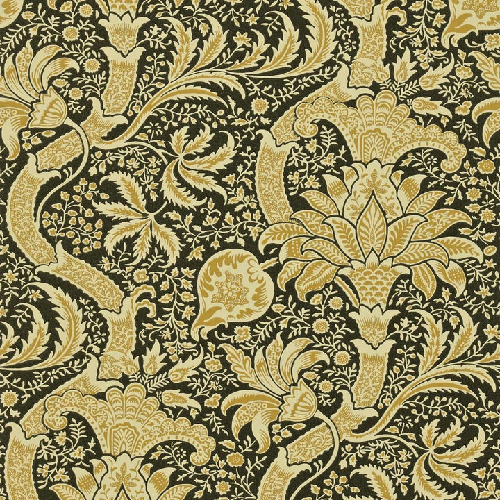 Indian-behang-Tapete-Morris & Co-Gold/Black-Rol-210437-Selected Wallpapers