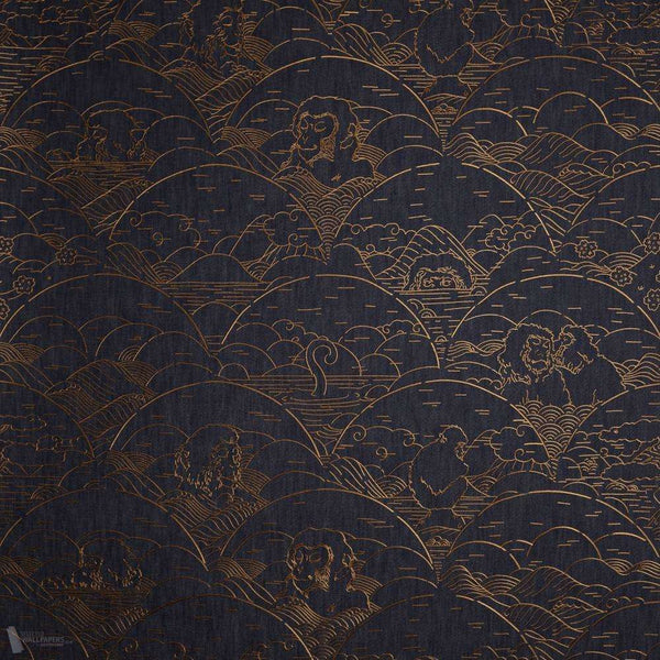 Indigo Macaque-behang-Moooi-Copper-Meter (M1)-MO3000-Selected Wallpapers