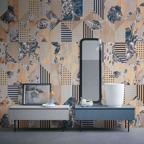 Innesto | Fiber Glass-behang-Tapete-Inkiostro Bianco-Selected Wallpapers