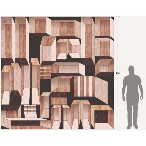 Intarsi-behang-Inkiostro Bianco-Selected Wallpapers
