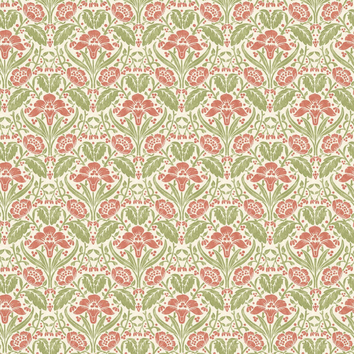 Iris Meadow-Behang-Tapete-GP&J Baker-Pink/Green-Rol-BW45101.1-Selected Wallpapers