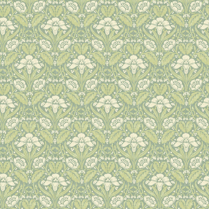 Iris Meadow-Behang-Tapete-GP&J Baker-Aqua/Green-Rol-BW45101.3-Selected Wallpapers