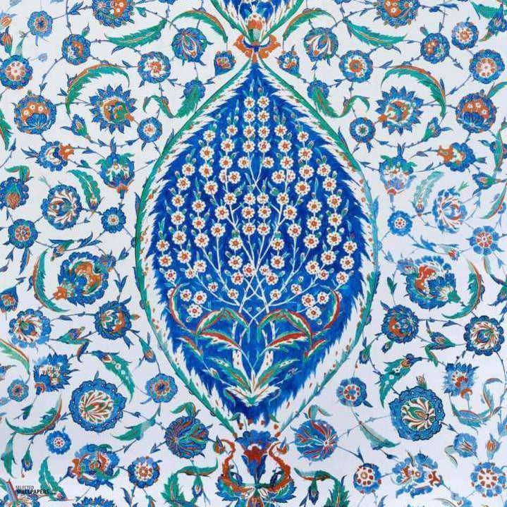 Ispahan-behang-Tapete-Pierre Frey-Iznik-Meter (M1)-FP634001-Selected Wallpapers