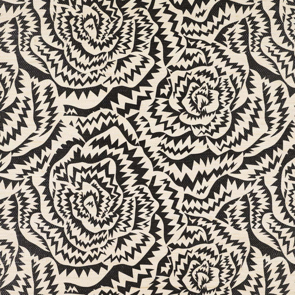 Jagged Roses-Wallpaper-Kirkby Design-Monochrome-Roll-WK821/01-Selected Wallpapers