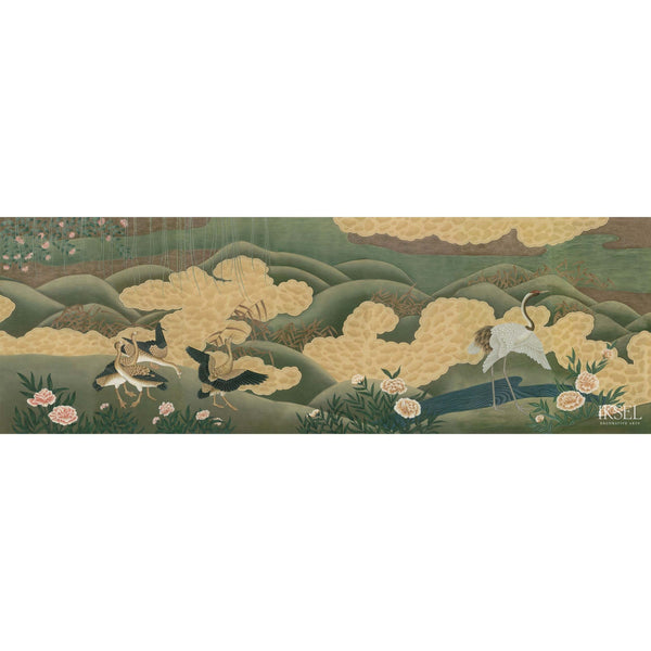 Japanese Cranes-behang-Iksel-Selected Wallpapers