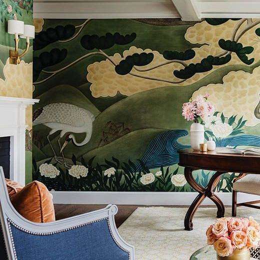 Japanese Cranes-behang-Iksel-Selected Wallpapers