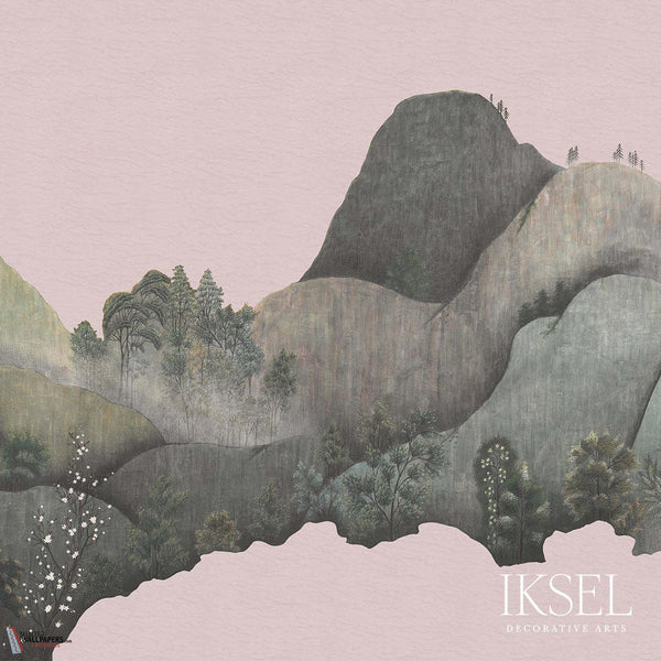 Japanese Mountains-Behang-Iksel-Vieux Rose-225 cm-SC145_CS92-Selected Wallpapers
