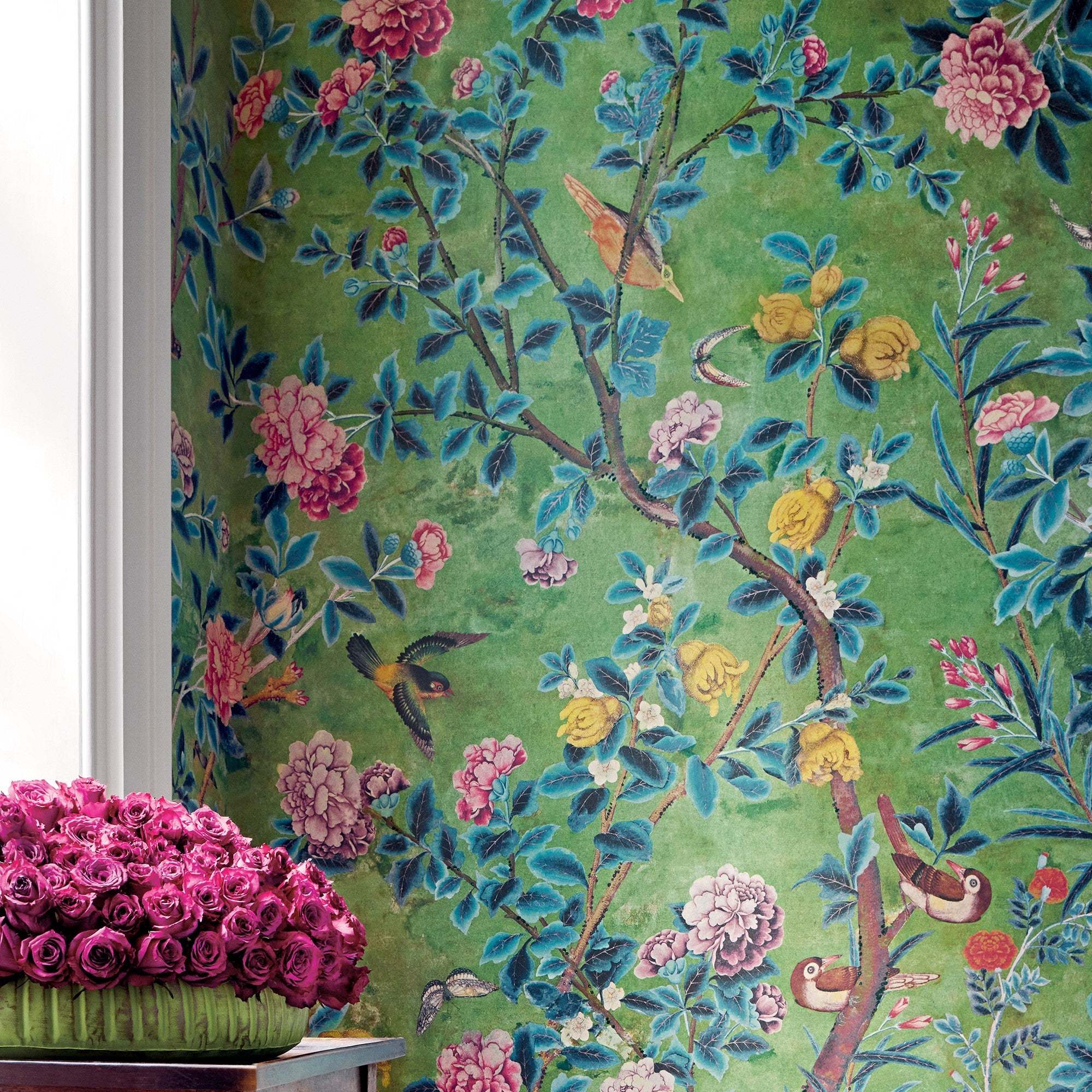 Jardin Bloom Mural tapete Thibaut | Tapete Jardin Bloom Mural TM13666 ...