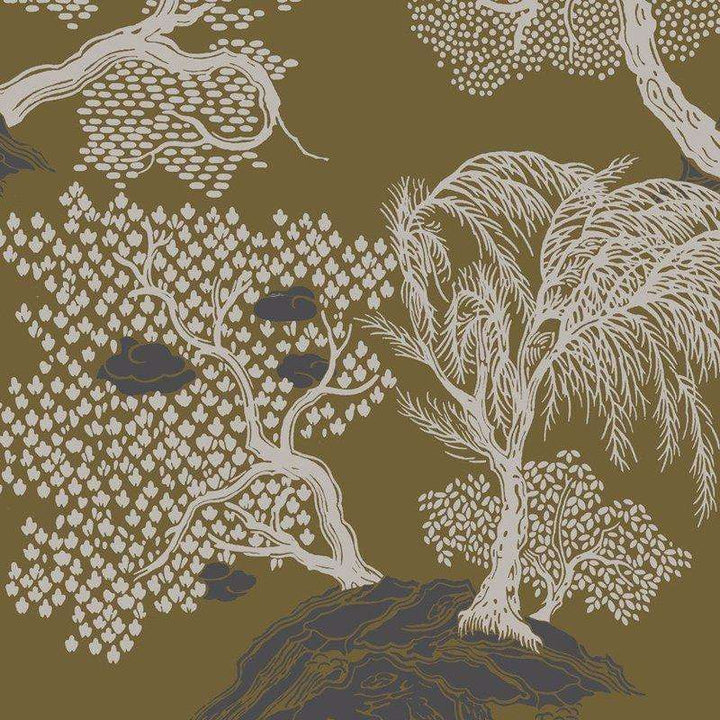Jardin Dasie-behang-Tapete-Isidore Leroy-Kaki-Rol-06240505-Selected Wallpapers