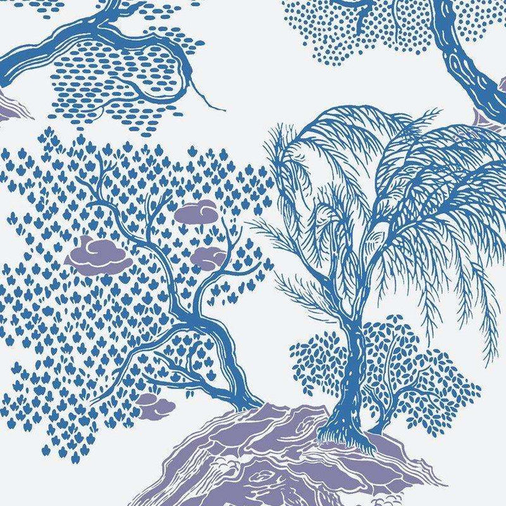 Jardin Dasie-behang-Tapete-Isidore Leroy-Blanc bleu-Rol-06240506-Selected Wallpapers