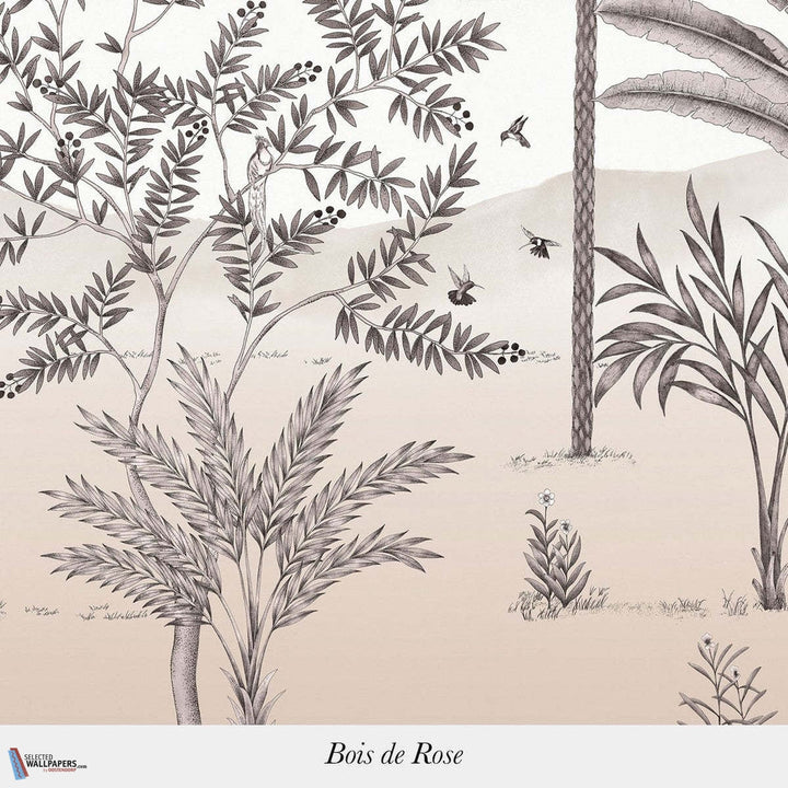 Jardin des Oiseaux-behang-Tapete-Isidore Leroy-Bois de Rose-Non Woven-6248529-Selected Wallpapers