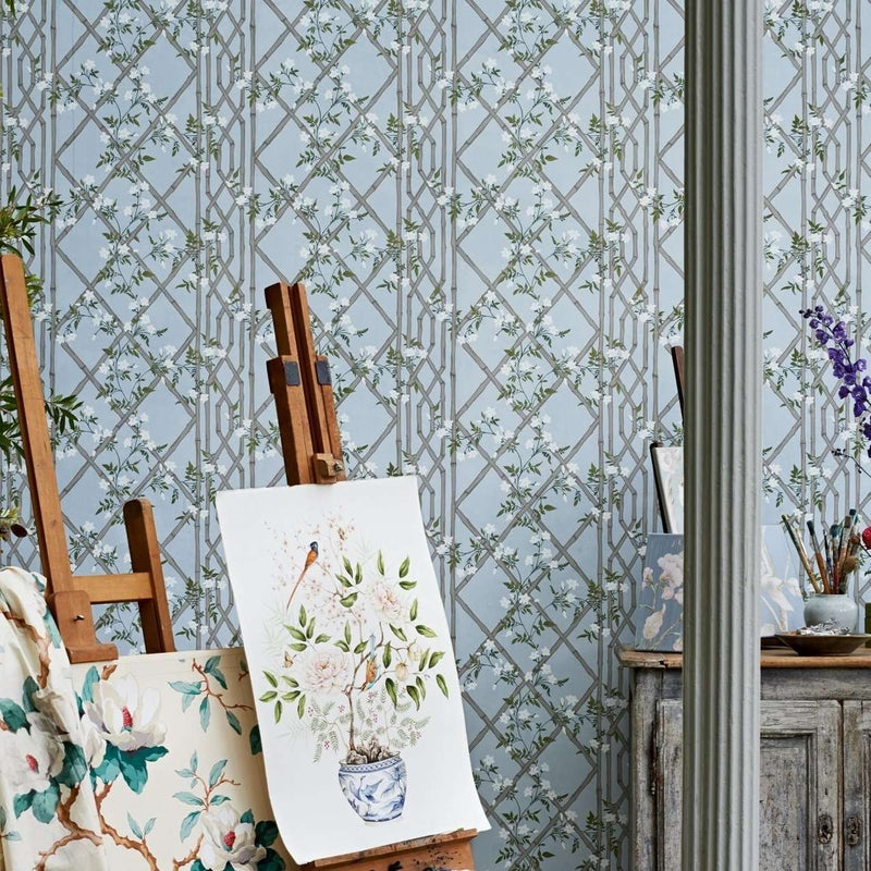 Jasmine Lattice wallpaper by Zoffany