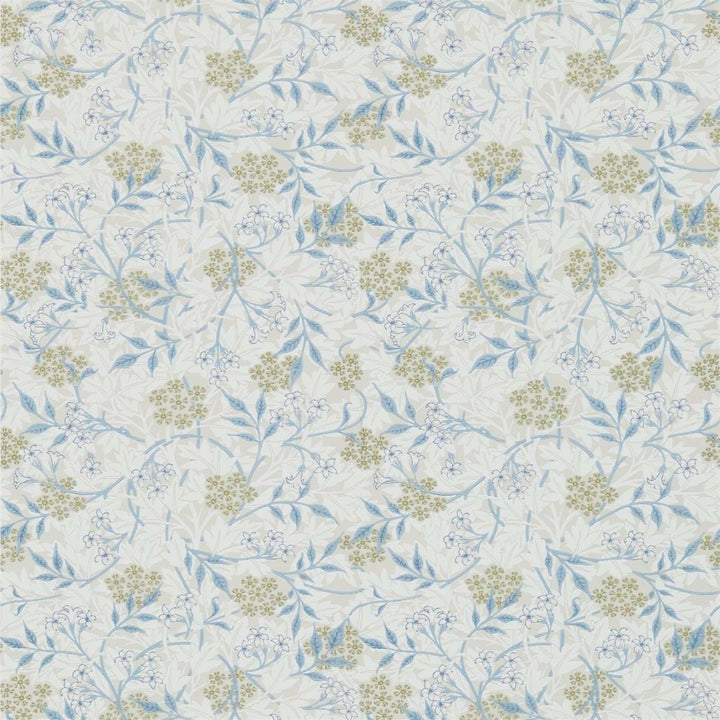 Jasmine-behang-Tapete-Morris & Co-Ecru/Woad-Rol-214724-Selected Wallpapers