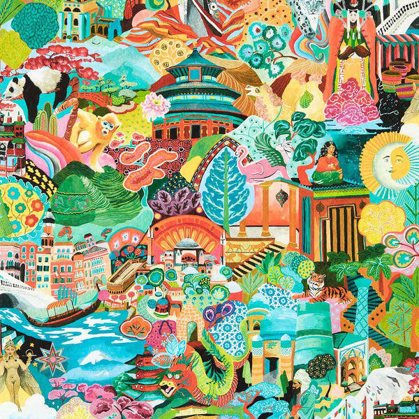 Journey of Discovery-behang-Harlequin-Harissa/Emerald-Rol-112919-Selected Wallpapers