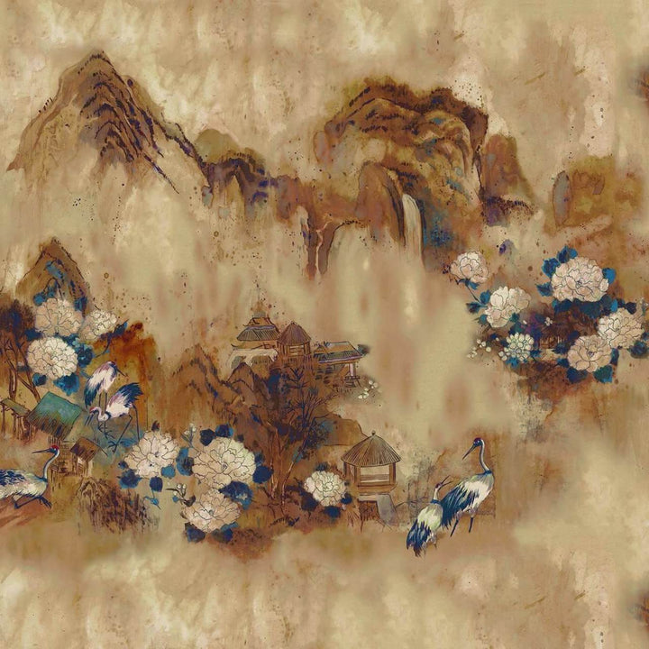 Kasgar-Behang-Tapete-Coordonne-Blue Spirulina-Non Woven-7900182-Selected Wallpapers