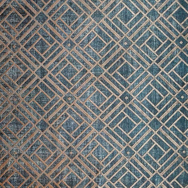 Kheops-behang-Casamance-Blue Nuit-Meter (M1)-70740466-Selected Wallpapers