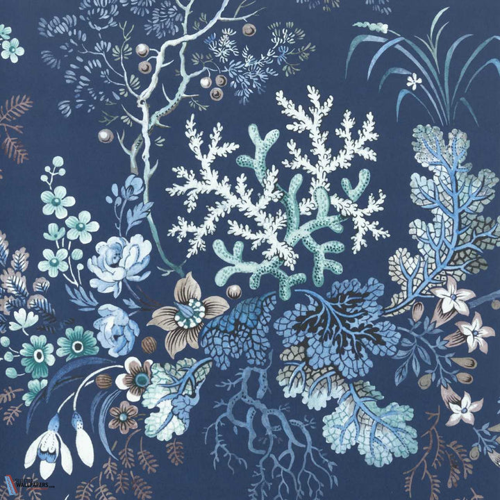 Kilburn's Coral-Behang-Tapete-1838 wallcoverings-Ocean Blue-Rol-2311-166-03-Selected Wallpapers