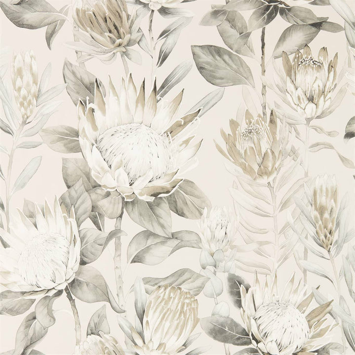 King Protea-behang-Tapete-Sanderson-Linen/Mica-Rol-216647-Selected Wallpapers