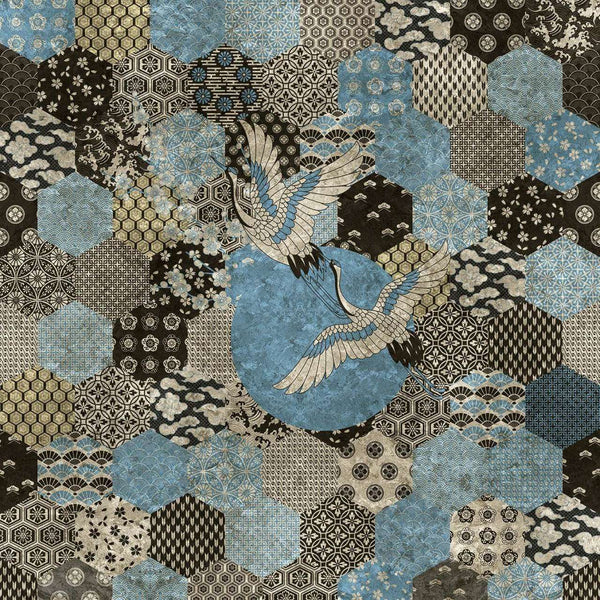 Kioto-behang-Inkiostro Bianco-1-Gold Leaf-INKTWBS1801-Selected Wallpapers