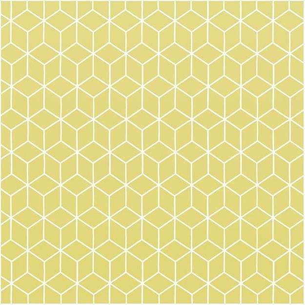 Kube-behang-Tapete-Les Dominotiers-Yellow-Non Woven 70 cm-DOM5/3-Selected Wallpapers