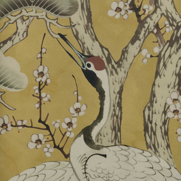 Kyoto Blossom-Behang-1838 wallcoverings-Golden Yellow-Set-2311-174-02-Selected Wallpapers