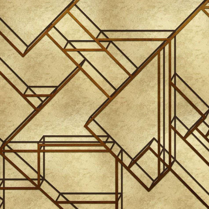 L-Geometric Metallics-Behang-Tapete-Coordonne-Gold-Metallics-9600400-Selected Wallpapers