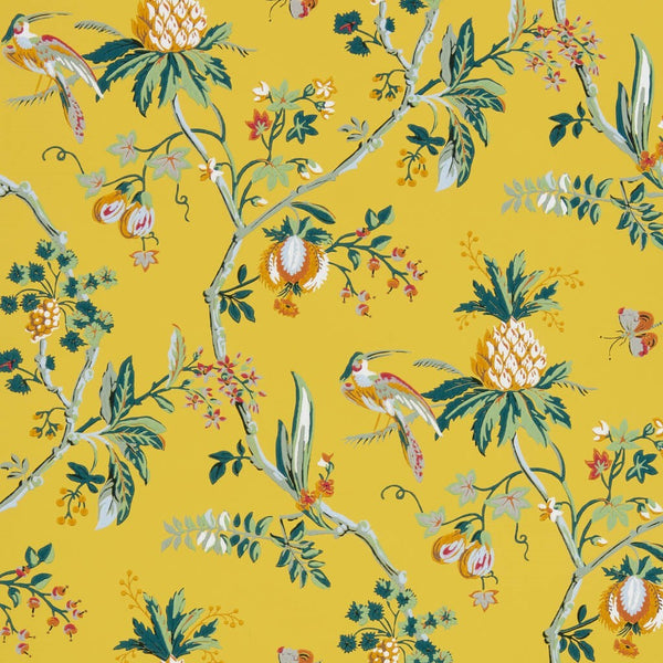 La Comedie-behang-Braquenie-Jaune-Rol-BP328003-Selected Wallpapers