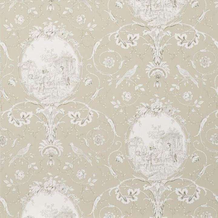 La Fontaine-behang-Tapete-Braquenie-Charcoal/Taupe-Rol-BP206001-Selected Wallpapers
