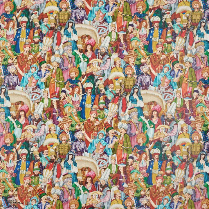 La foule persane-behang-Tapete-Pierre Frey-Multicolore-Meter (M1)-FP630001-Selected Wallpapers