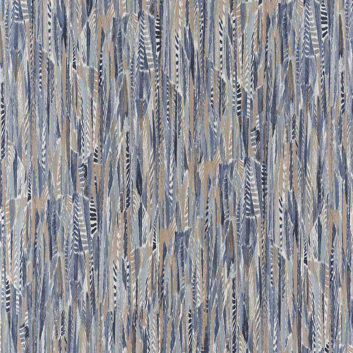 Lahna-behang-Tapete-Casamance-Bleu/Taupe-Rol-74654860-Selected Wallpapers