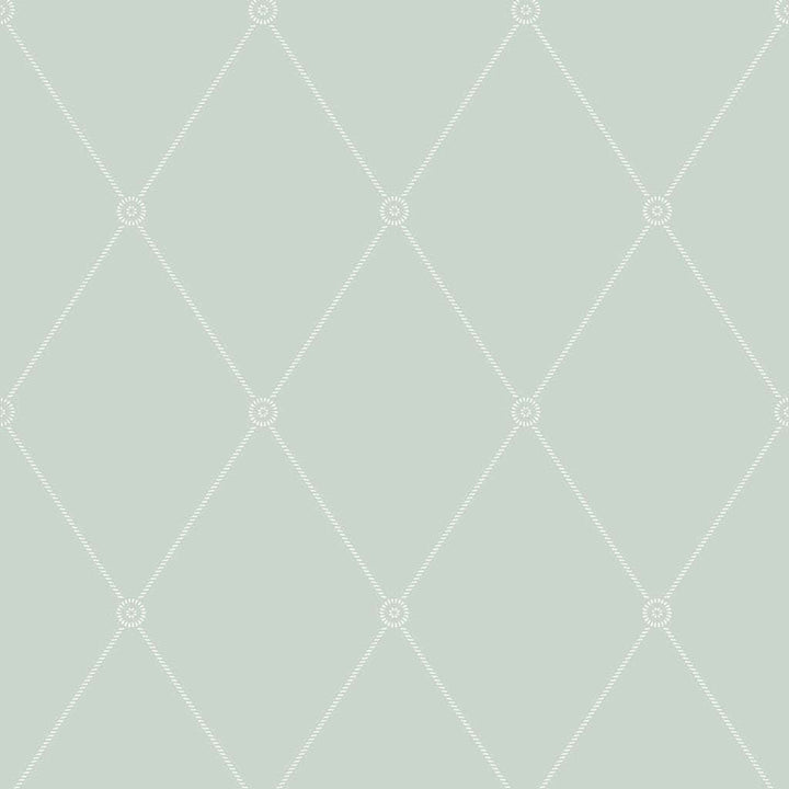Large Georgian Rope Trellis-Behang-Tapete-Cole & Son-Duck Egg-Rol-100/13066-Selected Wallpapers