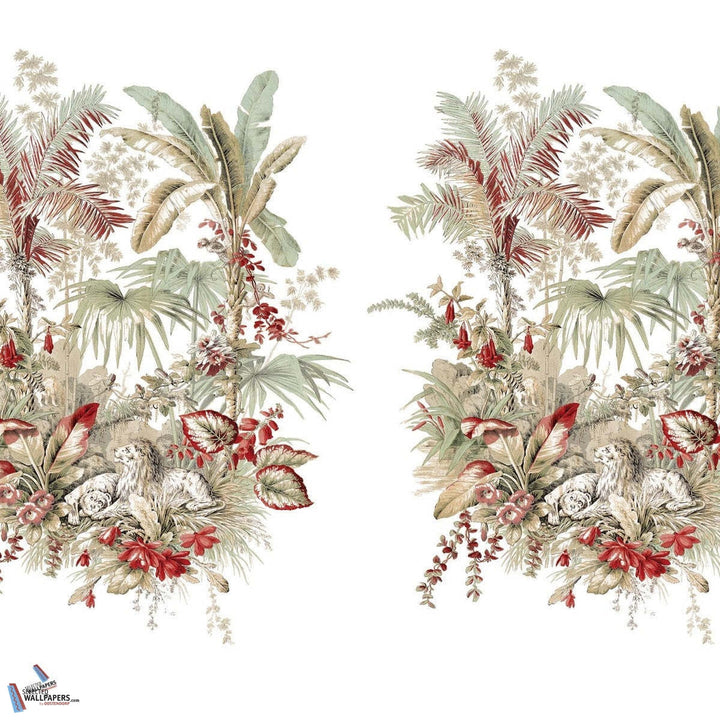 Le Repos des Fauves-Behang-Tapete-Pierre Frey-Sous Bois-Set-FP915001-Selected Wallpapers