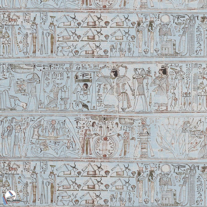 Le Scribe-Behang-Tapete-Pierre Frey-Bleu du Nil-Meter (M1)-FP884003-Selected Wallpapers