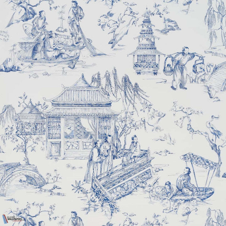 Le printemps du mekong-behang-Tapete-Pierre Frey-Bleu-Meter (M1)-FP581001-Selected Wallpapers