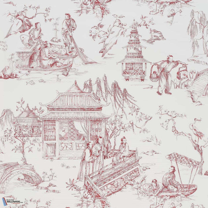 Le printemps du mekong-behang-Tapete-Pierre Frey-Rouge-Meter (M1)-FP581002-Selected Wallpapers
