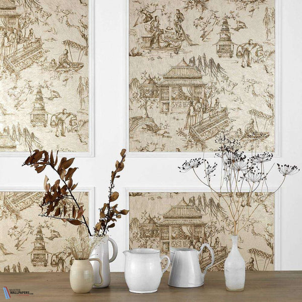 Le printemps du mekong metal-behang-Pierre Frey-Selected Wallpapers